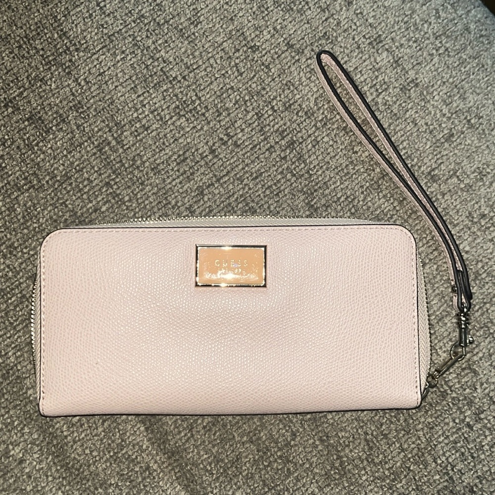Guess Pink Wallet Wristlet